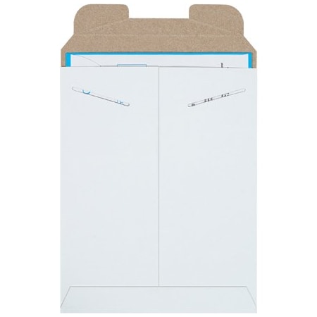 Bsc Preferred 9 x 11-1/2'' White Stayflats Mailers, 100PK BUY00029022